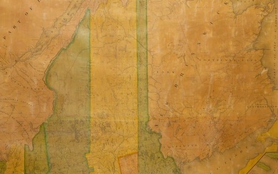 Moses Greenleaf's important and rare wall map of Maine