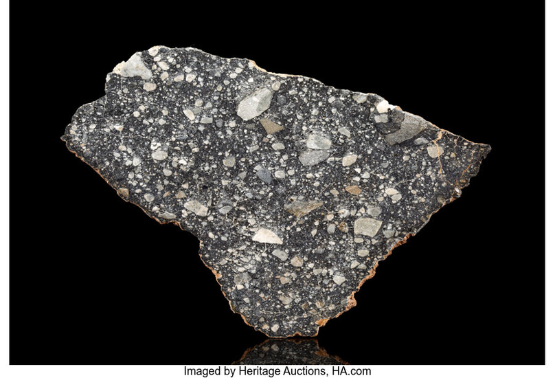 NWA 13119 Lunar Meteorite Slice Lunar (feldspathic breccia) Mauritania...