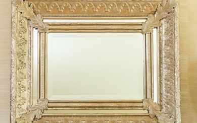 Neoclassical Style Silvered Metal Wall Mirror