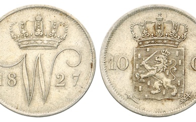No reserve - 10 Cent. Willem I. 1827 U. Prachtig -.