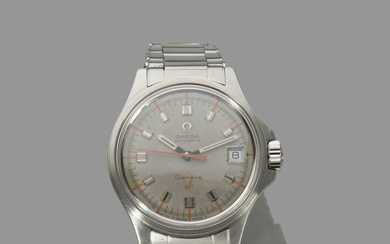 OMEGA Genève "Diver Admiralty anchor Automatic Grey" Réf. 166.038 Vers 1968 Rare montre de plongée...