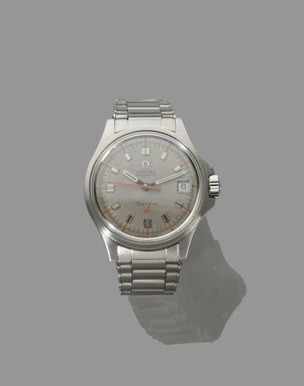 OMEGA Genève "Diver Admiralty anchor Automatic Grey" Réf. 166.038 Vers 1968 Très belle montre de...