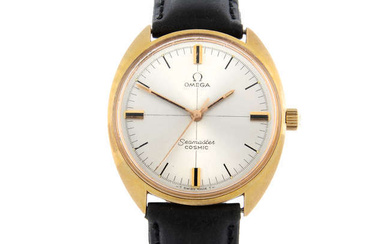 OMEGA - a gold plated Seamaster Cosmic wrist watch.