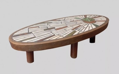 OVAL TABLE, VALLAURIS PROD. (FRANCE)
