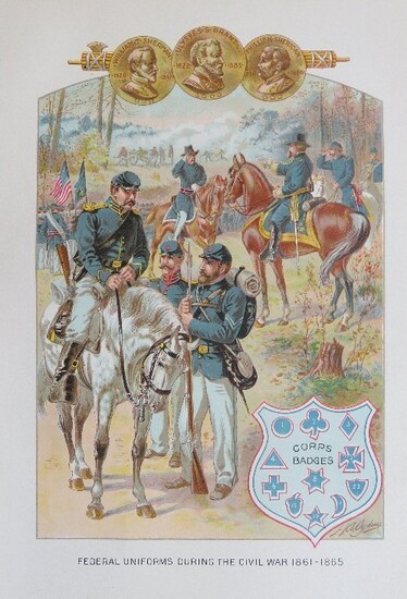 Ogden, Federal Uniforms Civil War 1861- 65 Litho, 1890s