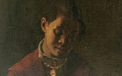 Oil on Board Portrait of a Boy