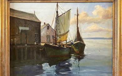 Oil on Canvas Painting, J.J. Enwright