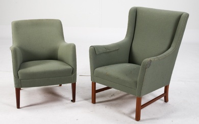 Ole Wanscher for A.J. Iversen / Danish furniture manufacturer. A pair of armchairs. 1950s (2)