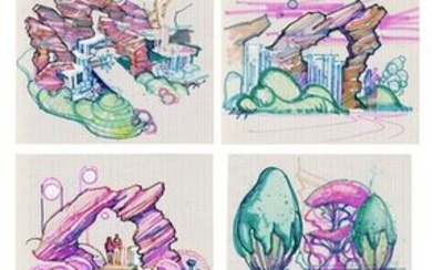 Original Dan Gouzee Concept Art for Tomorrowland 55.