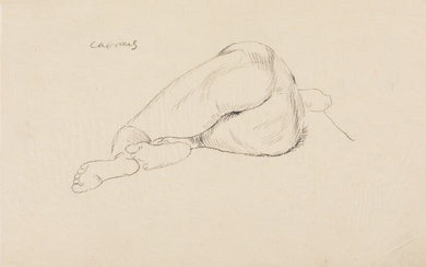 PAUL CADMUS (1904 - 1999) Two pencil drawings of male nudes. Both pencil...