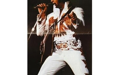 POSTER PHOTO OF ELVIS PRESLEY SIGNED AUTOGRAPHED