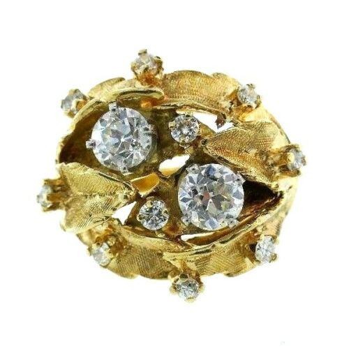 PRETTY 14k Yellow Gold & Diamond Ring Vintage