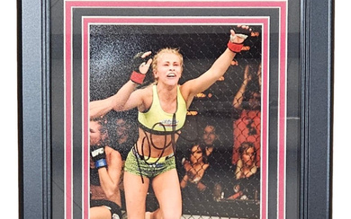 Paige VanZant Signed UFC Custom Framed Photo (Beckett)