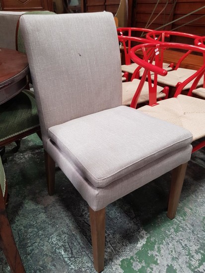 Pair of Upholstered Conrod Flaxen Chairs