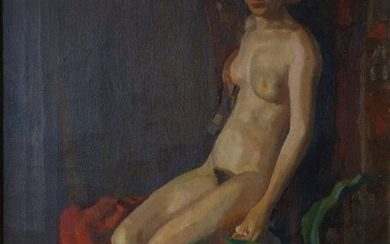 Philip Miller (1896-1977) Seated Nude Female