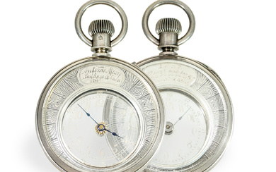 Pocket watch: rare "Mysterieuse", Armand Schwob & Frères in La Chaux-de-Fonds around 1890