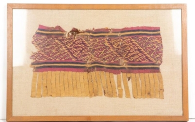 Pre-Columbian Peruvian textile fragment