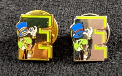 Rare Limited Edition Jiminy Cricket E Cast pin Gold And