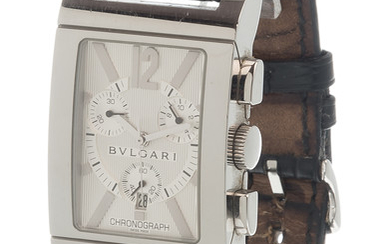 Reloj BVLGARI Rettangolo Chronograph.Caja en acero