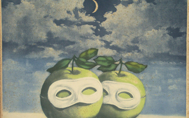 Rene Magritte (after) - La Valse Hesitation, Color Aquatint and Etching.