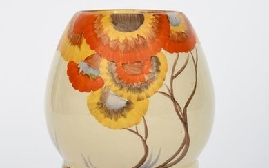 Rhodanthe' a Clarice Cliff Bizarre 362 vase, painted...