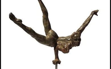 Richard Macdonald Caruso Iii Bronze Sculpture Signed Figurative Cirque Artwork