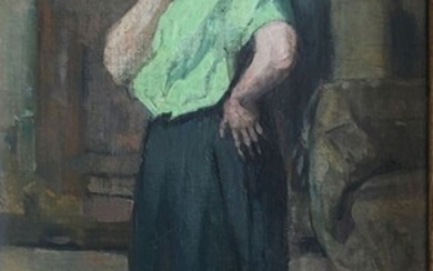 Rodolphe SCHÖNBERG (1901-1944) Huile sur toile marouflée sur carton, 1923