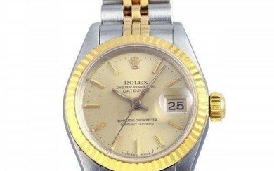 Rolex Datejust 69173 Champagne Dial Stainless Automatic Ladies Watch