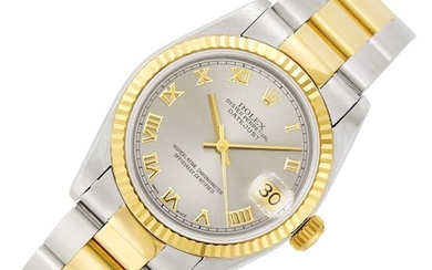 Rolex Stainless Steel and Gold 'Oyster Perpetual DateJust' Wristwatch, Ref. 68273