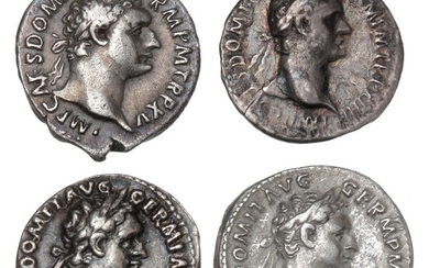 Roman Empire, Domitian, 81–96 AD, Denarius, RIC II 741, 742, 768, 773. (4)