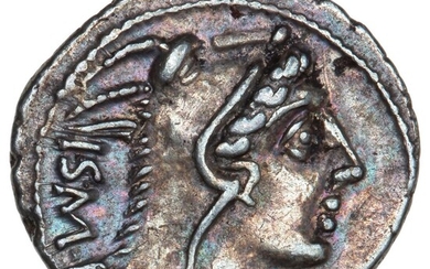 Roman Republic, L. Thorius Balbus, 105 BC, Denarius, Rome, 3.87 g, Cr...
