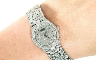 Sarcar 18K White Gold 3.65ctw VVS Diamond Watch