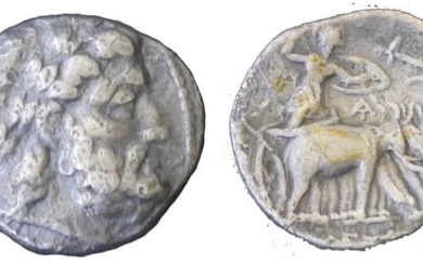 Séleucide – Anthiochus III (223-187 avant J.C) Drachme A : Tête à droite d’Anthiochus III...
