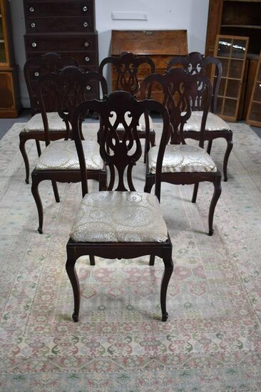 Set of Six Mahogany Dining Chairs