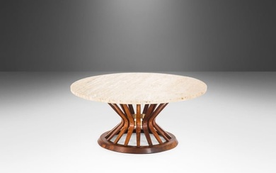 Sheaf of Wheat Marble Top Cocktail / Coffee Table by Edward Wormley for Dunbar USA c. 1960s