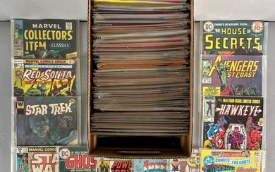 Short Box of 120+ Marvel / DC Comic Books