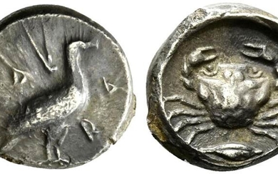 Sicily, Akragas, Didrachm, ca. 480-470 BC AR (g 8,49; mm...
