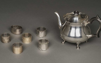 Silver Teapot and other items