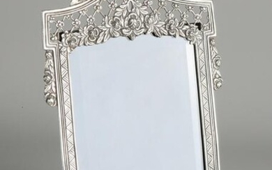 Silver photo frame, 800/000.&#160 Contoured rectangular