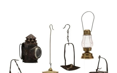 Six Antique Lamps / Lanterns