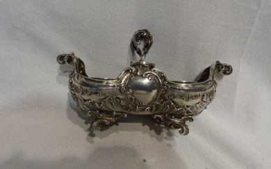 Solid silver oiler with minerva punch - goldsmith...