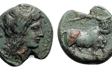 Southern Campania, Neapolis, c. 300-275 BC. Æ (15mm, 4.28g, 6h)....