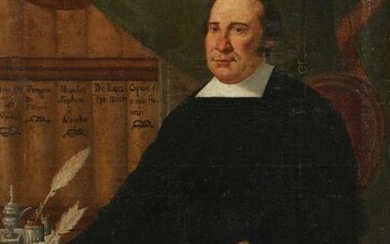 Spanish Colonial School, Priest at his desk