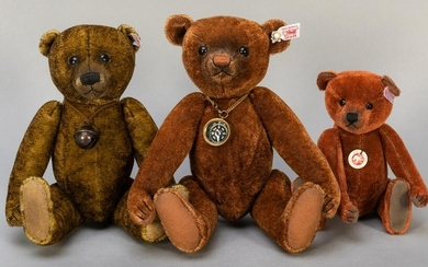 Steiff Trio of Limited Edition Teddy Bears. Including