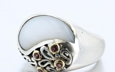 Sterling Silver/ 18K Ladies ring