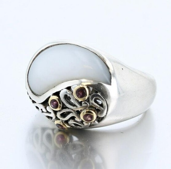 Sterling Silver/ 18K Ladies ring
