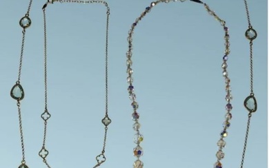 Sterling Silver Jewelry Necklaces with Crystals & Glass