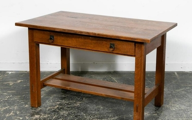 Stickley Bros. Quaint Oak Library Table or Desk