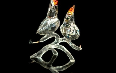 Swarovski Crystal Figurine, Hoopoes, Feathered Beauties