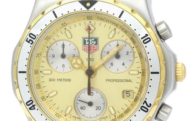 TAG HEUER 2000 Professional Chronograph Gold Plated Steel Watch CE1121 BF536754